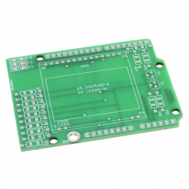 EA PCBARDDOG1701 Display Visions  Cartes d'évaluation - Cartes d'extension Cartes filles